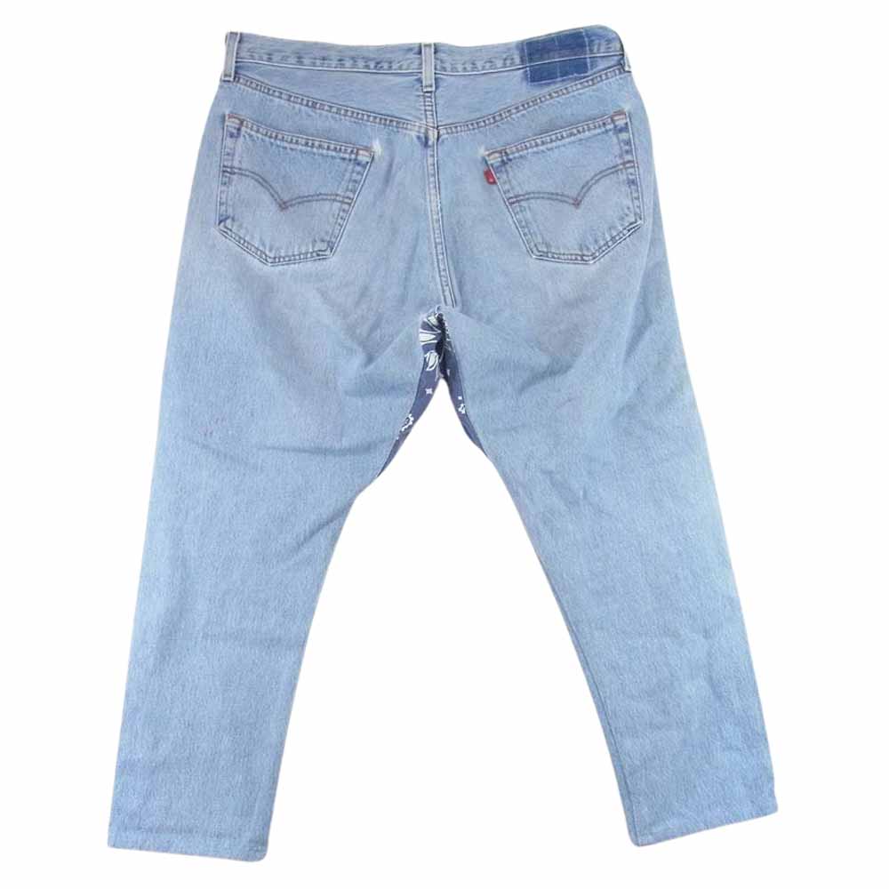 アールティーエイチ Levi'sリメイク 501 リーバイス SLOUCH Denim Pants デニム パンツ インディゴブルー系 S【中古】