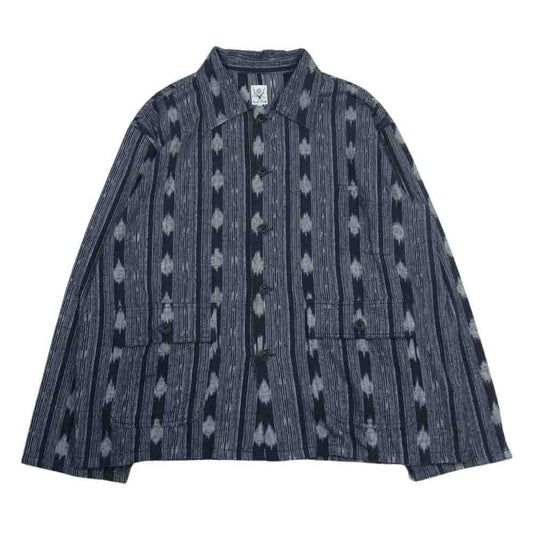 South2 West8 FK884 Hunting Shirt ハンティング シャツ 長袖 ダークグレー系 M【中古】