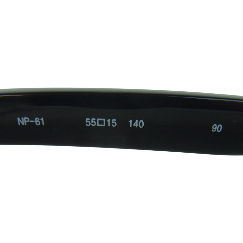 フォーナインズ NP-61 セルフレーム スクエア 眼鏡 メガネ アイウェア 度入り ブラック系 55□15 140【中古】