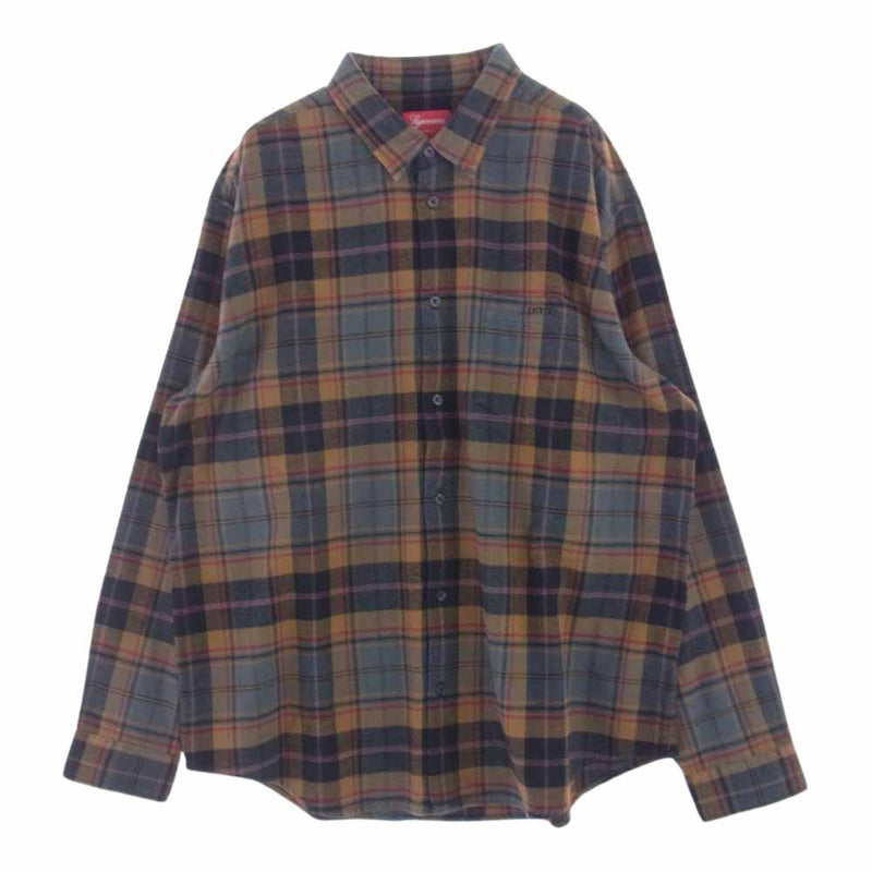 Supreme シュプリーム 22AW Plaid Flannel Shirt フランネル タータンチェック 長袖 シャツ L【新古品】【未使用】【中古】