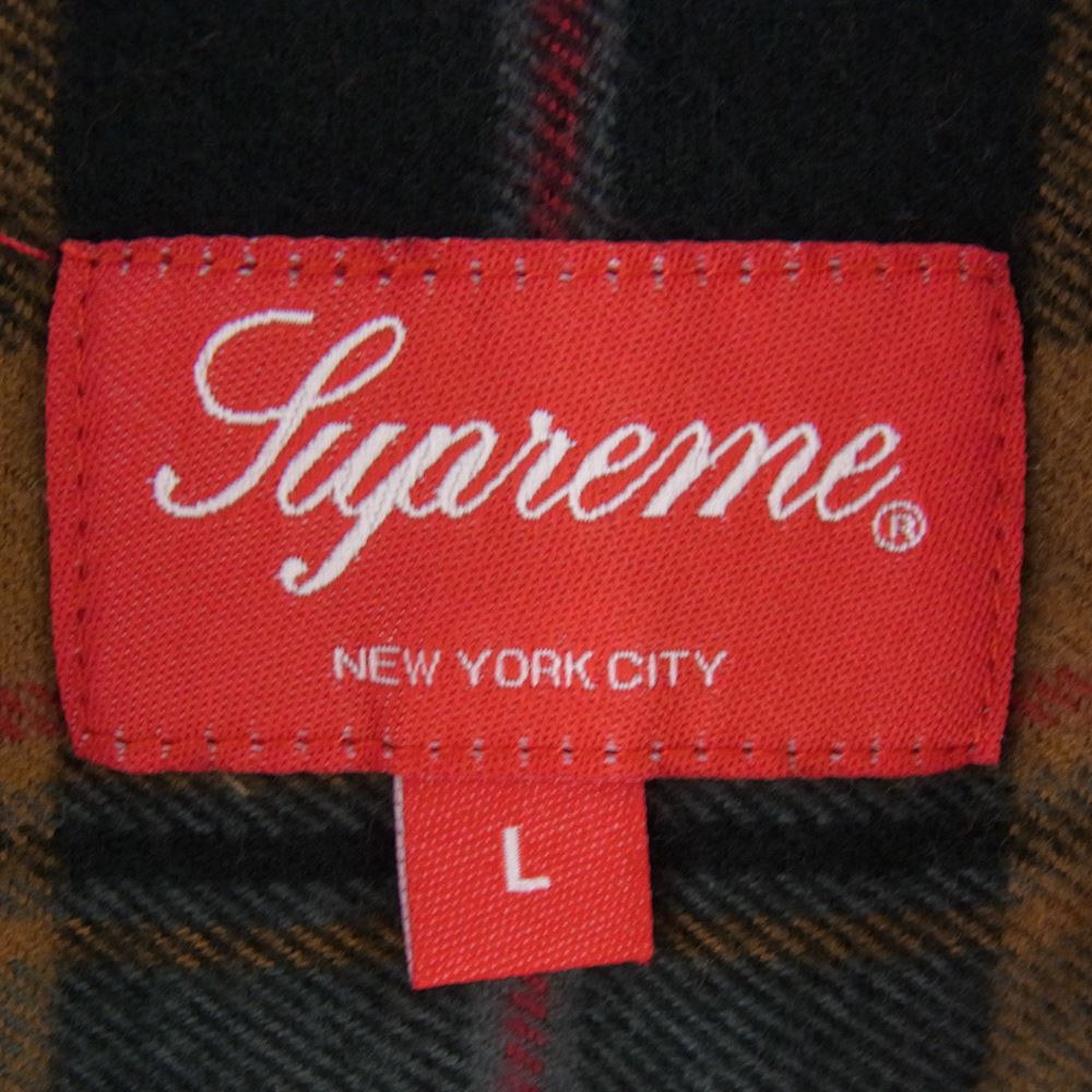 Supreme シュプリーム 22AW Plaid Flannel Shirt フランネル タータンチェック 長袖 シャツ L【新古品】【未使用】【中古】