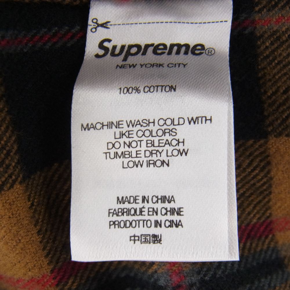 Supreme シュプリーム 22AW Plaid Flannel Shirt フランネル タータンチェック 長袖 シャツ L【新古品】【未使用】【中古】