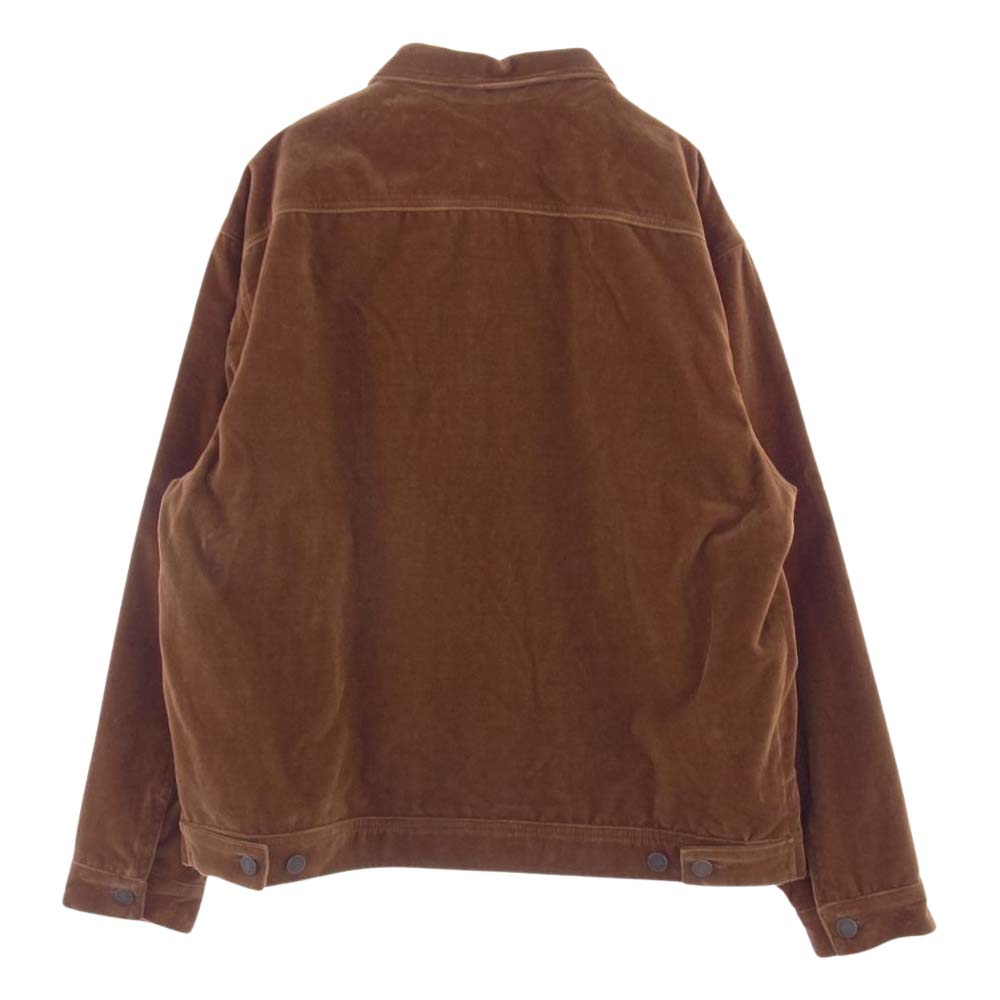Supreme シュプリーム 20AW Velvet Work Jacket ベルベット ベロア ワーク ジャケット ブラウン系 L【極上美品】【中古】
