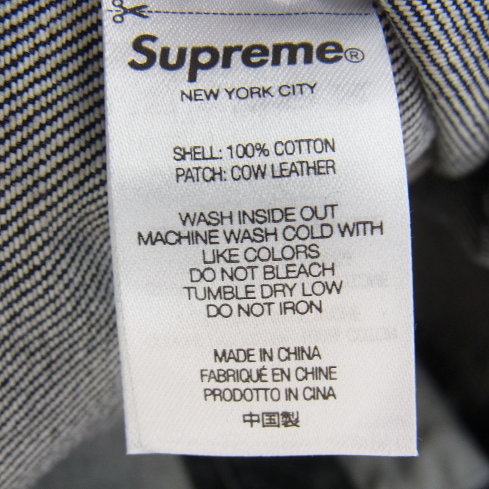 Supreme シュプリーム 22SS Inset Logo Denim Trucker Jacket デニムジャケット ブラック L【新古品】【未使用】【中古】