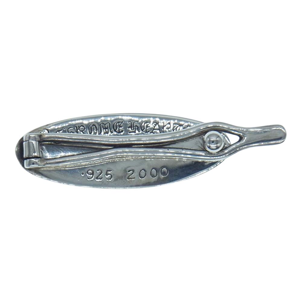 CHROME HEARTS クロムハーツ（原本無） HAIR BARRETTE SLV V FLOR フローラルクロス ヘアバレッタ ヘアクリップ シルバー系【中古】