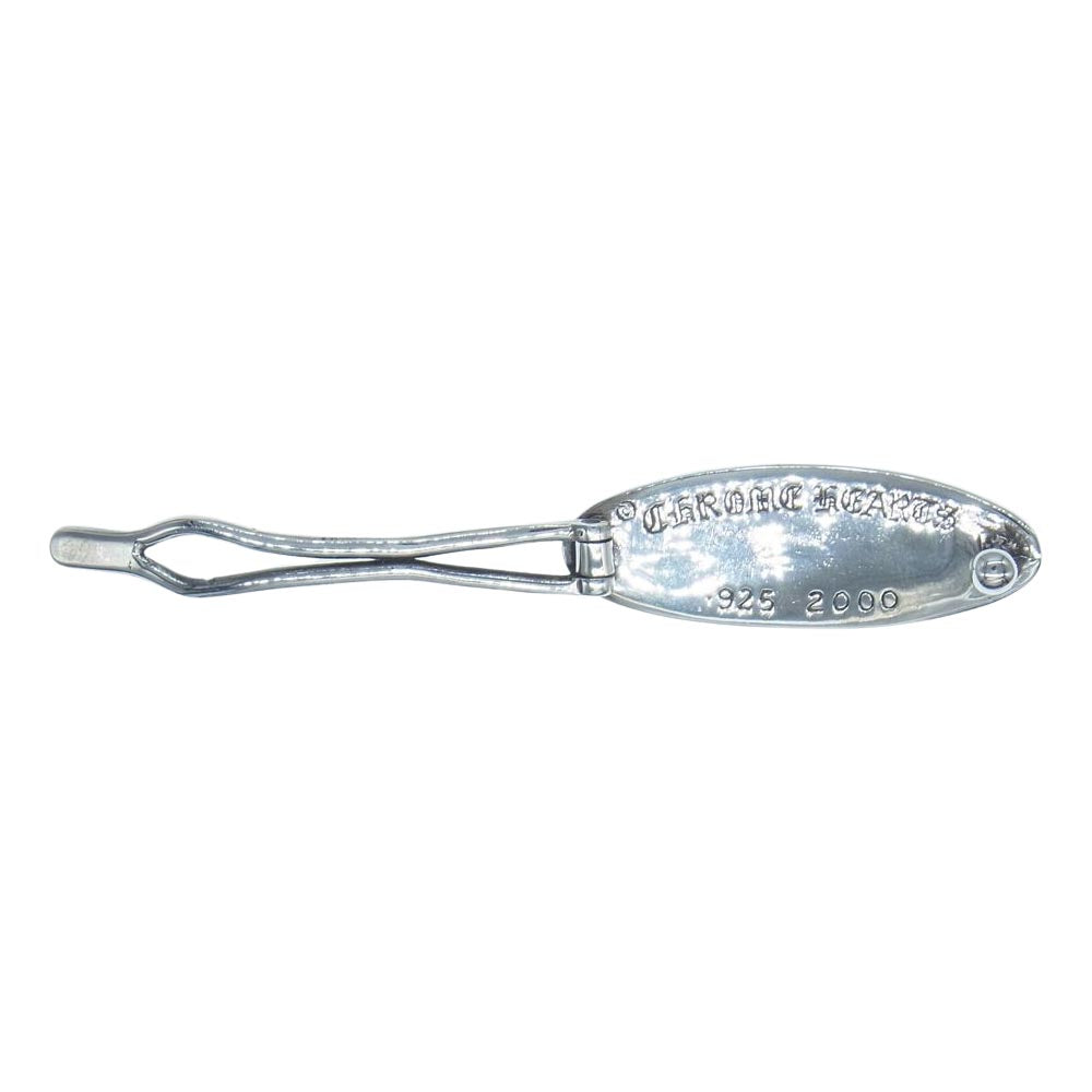 CHROME HEARTS クロムハーツ（原本無） HAIR BARRETTE SLV V FLOR フローラルクロス ヘアバレッタ ヘアクリップ シルバー系【中古】