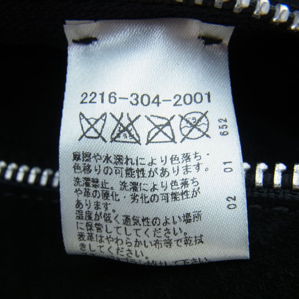 CHROME HEARTS クロムハーツ（原本無） 国内正規品 2B クロスボール ヌバック スエードレザー ベスト ブラック系 M【中古】