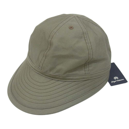 Nigel Cabourn ナイジェルケーボン 8046-00-66002-1-4 メカニックキャップ ワークキャップ カーキ系 L【新古品】【未使用】【中古】