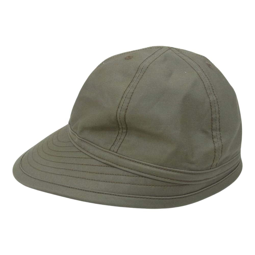 Nigel Cabourn ナイジェルケーボン 8046-00-66002-1-4 メカニックキャップ ワークキャップ カーキ系 L【新古品】【未使用】【中古】