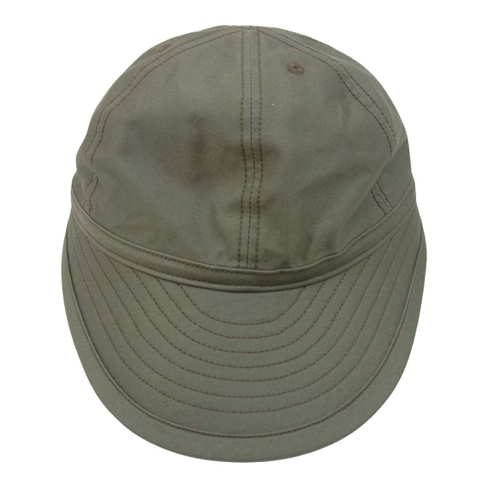 Nigel Cabourn ナイジェルケーボン 8046-00-66002-1-4 メカニックキャップ ワークキャップ カーキ系 L【新古品】【未使用】【中古】