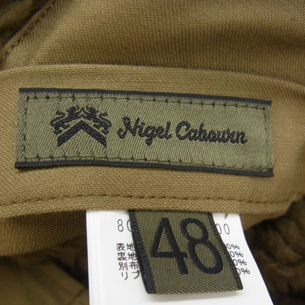 Nigel Cabourn ナイジェルケーボン 8045-00-00000-2-4 M-47 MODIFIED COAT 2WAY リバーシブル ミリタリー コート 48 カーキベージュ系 48【新古品】【未使用】【中古】