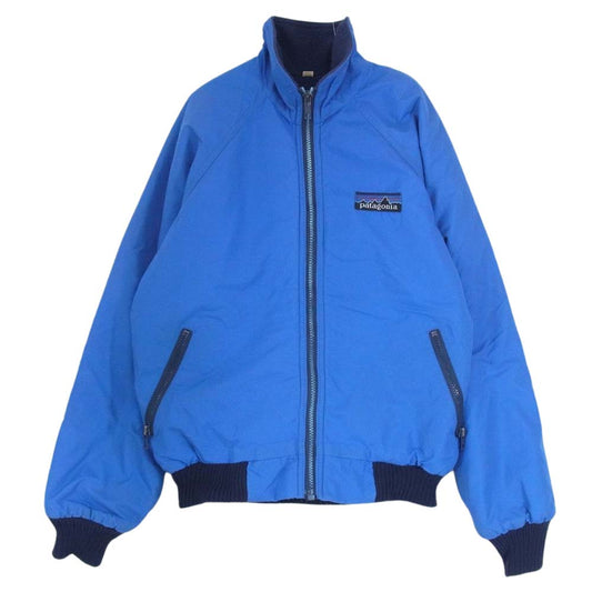 patagonia パタゴニア ヴィンテージ デカタグ シェルド シンチラ フリース ナイロン ジャケット ブルー キッズ ブルー系 11/12【中古】