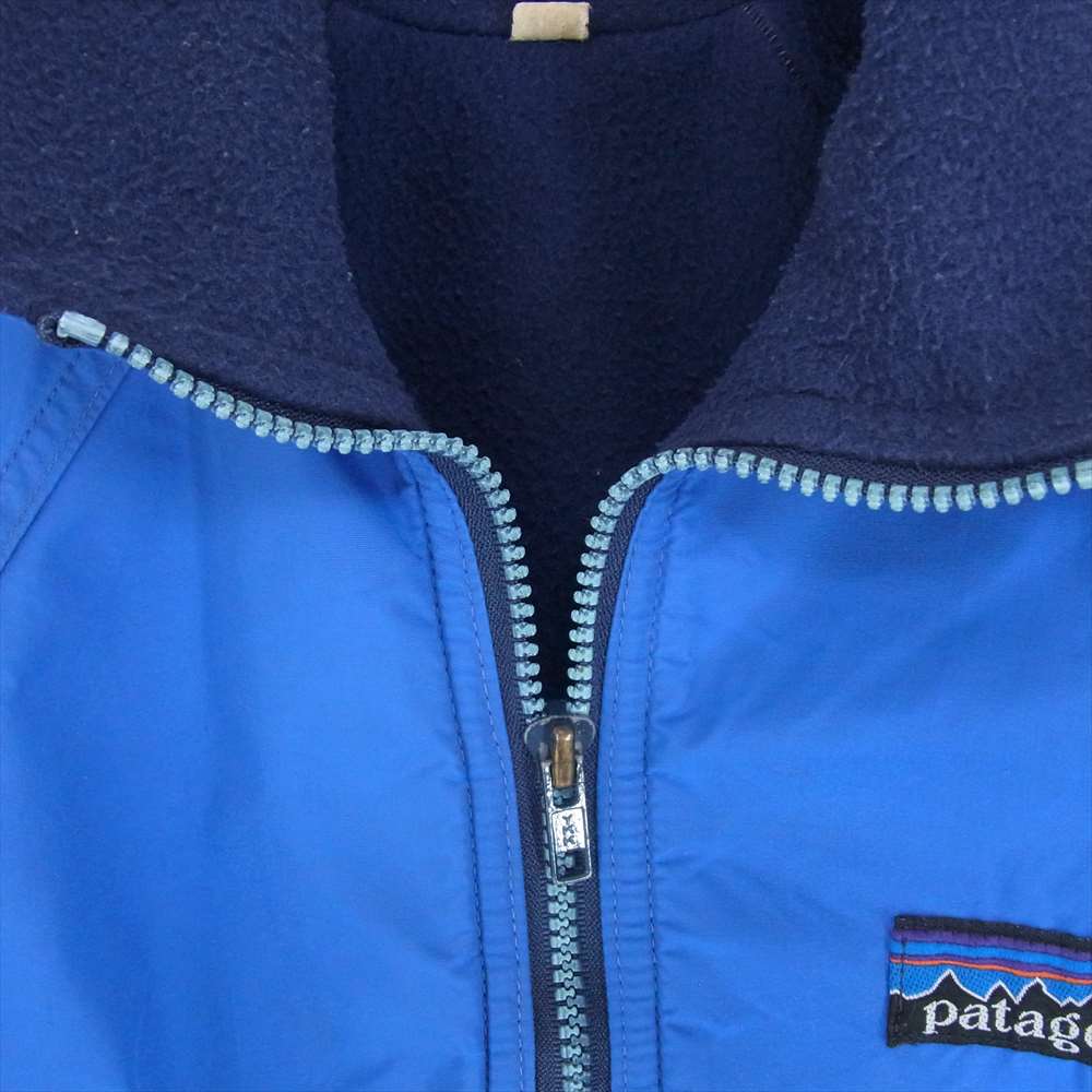patagonia パタゴニア ヴィンテージ デカタグ シェルド シンチラ フリース ナイロン ジャケット ブルー キッズ ブルー系 11/12【中古】