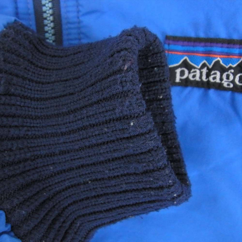 patagonia パタゴニア ヴィンテージ デカタグ シェルド シンチラ フリース ナイロン ジャケット ブルー キッズ ブルー系 11/12【中古】