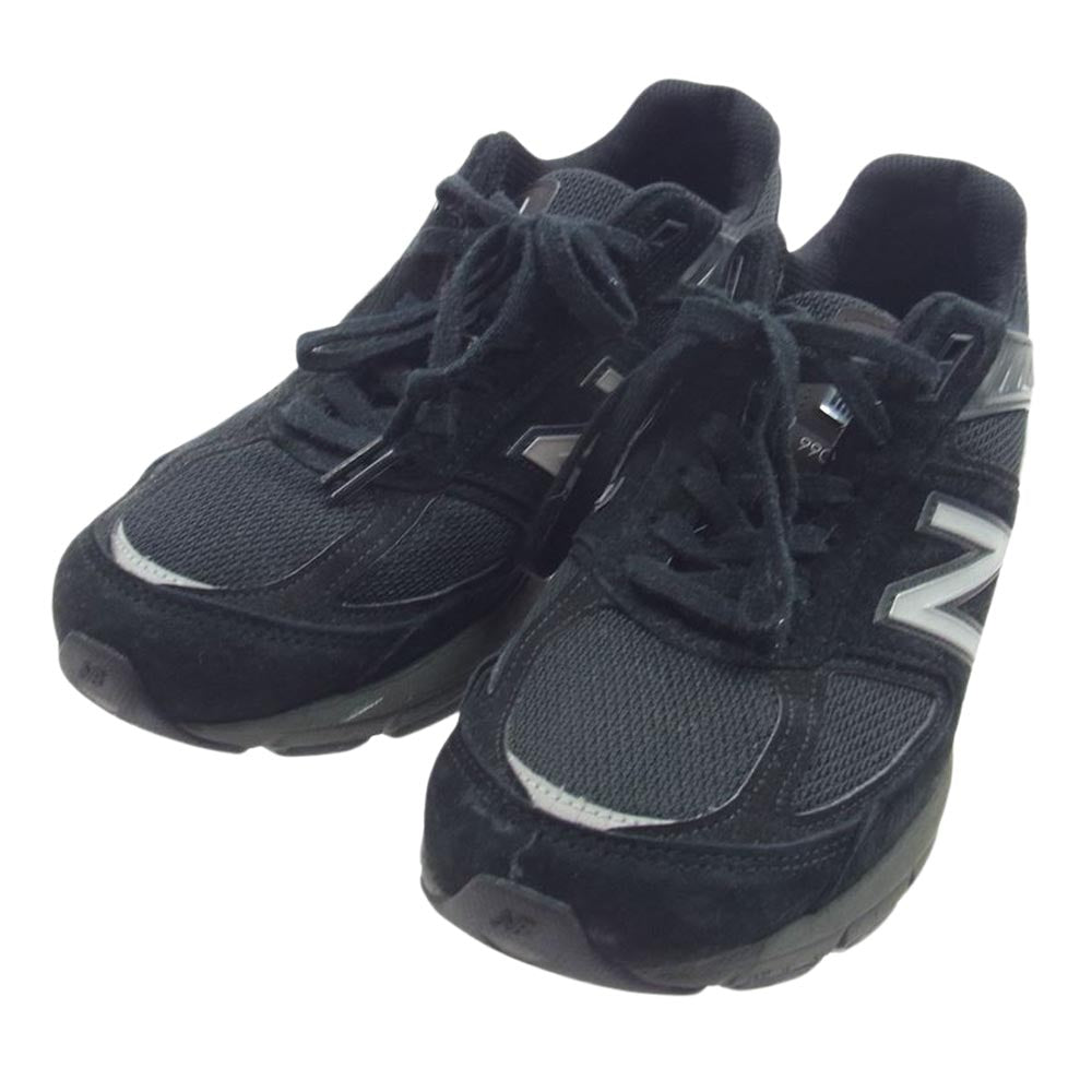 NEW BALANCE ニューバランス M990BK5 スエード ローカットスニーカー ブラック系 27.5cm【中古】