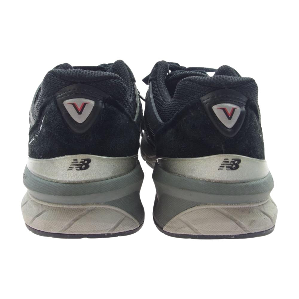 NEW BALANCE ニューバランス M990BK5 スエード ローカットスニーカー ブラック系 27.5cm【中古】