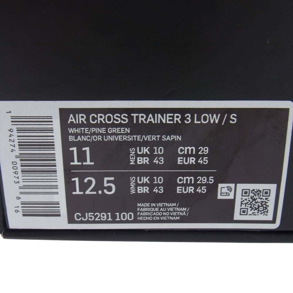 Supreme シュプリーム 21AW CJ5291-100 NIKE AIR CROSS TRAINER 3 LOW ナイキ エア クロス トレーナー 3 ロー スニーカー マルチカラー系 29cm【新古品】【未使用】【中古】