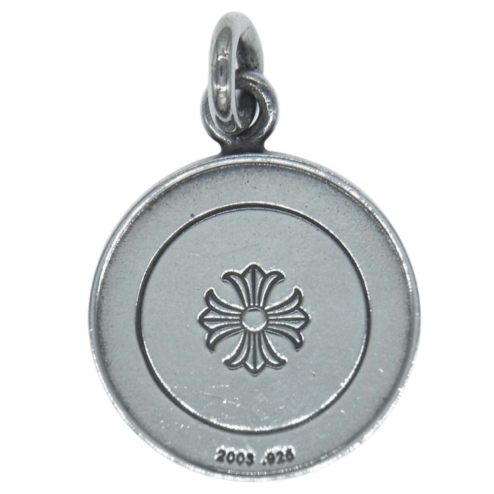 CHROME HEARTS クロムハーツ（原本無） ANGL MDL V1 FK YOU エンジェル メダル チャーム ペンダントトップ シルバー系【中古】
