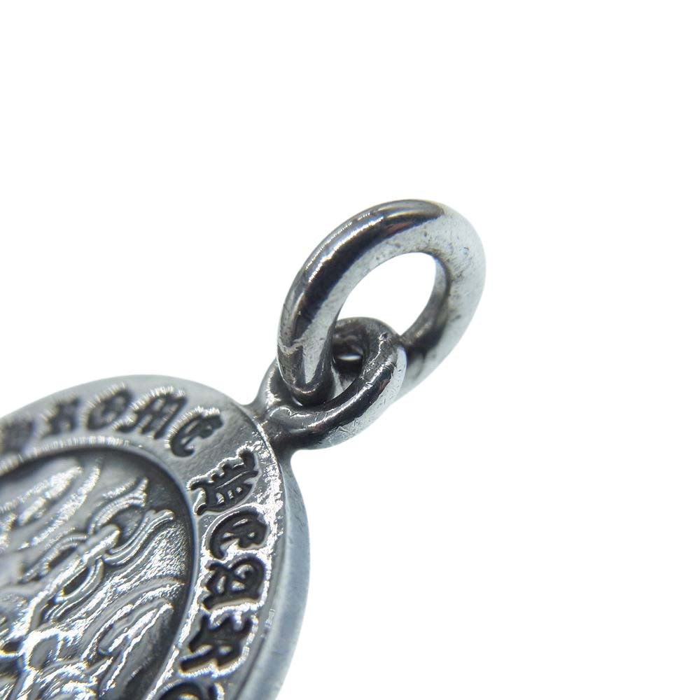 CHROME HEARTS クロムハーツ（原本無） ANGL MDL V1 FK YOU エンジェル メダル チャーム ペンダントトップ シルバー系【中古】