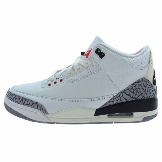NIKE AIR JORDAN ナイキ ジョーダン DN3707-100  3 RETRO WHITE CEMENT REIMAGINED レトロ ホワイトセメント リイマジンド スニーカー ホワイト系 28cm【新古品】【未使用】【中古】