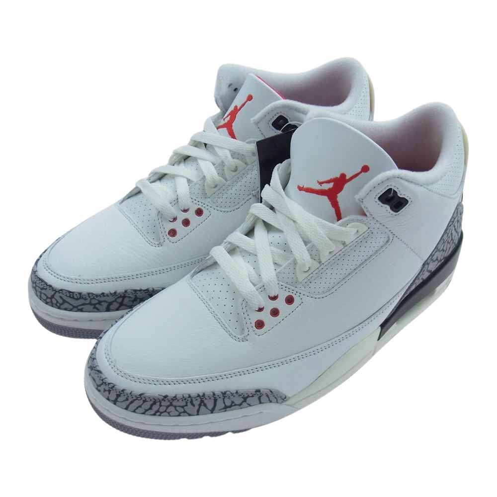 NIKE AIR JORDAN ナイキ ジョーダン DN3707-100  3 RETRO WHITE CEMENT REIMAGINED レトロ ホワイトセメント リイマジンド スニーカー ホワイト系 28cm【新古品】【未使用】【中古】