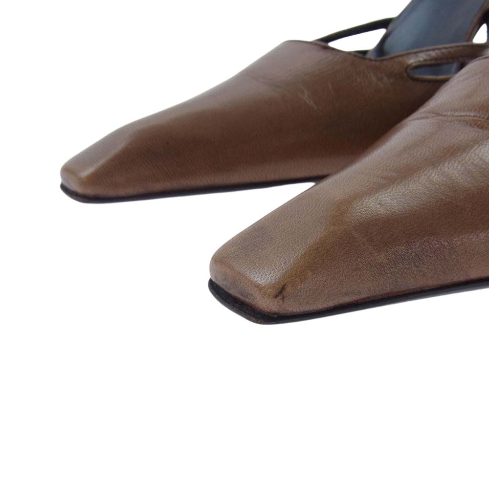 PRADA プラダ ストラップ ハイヒール ブラウン系 38【中古】