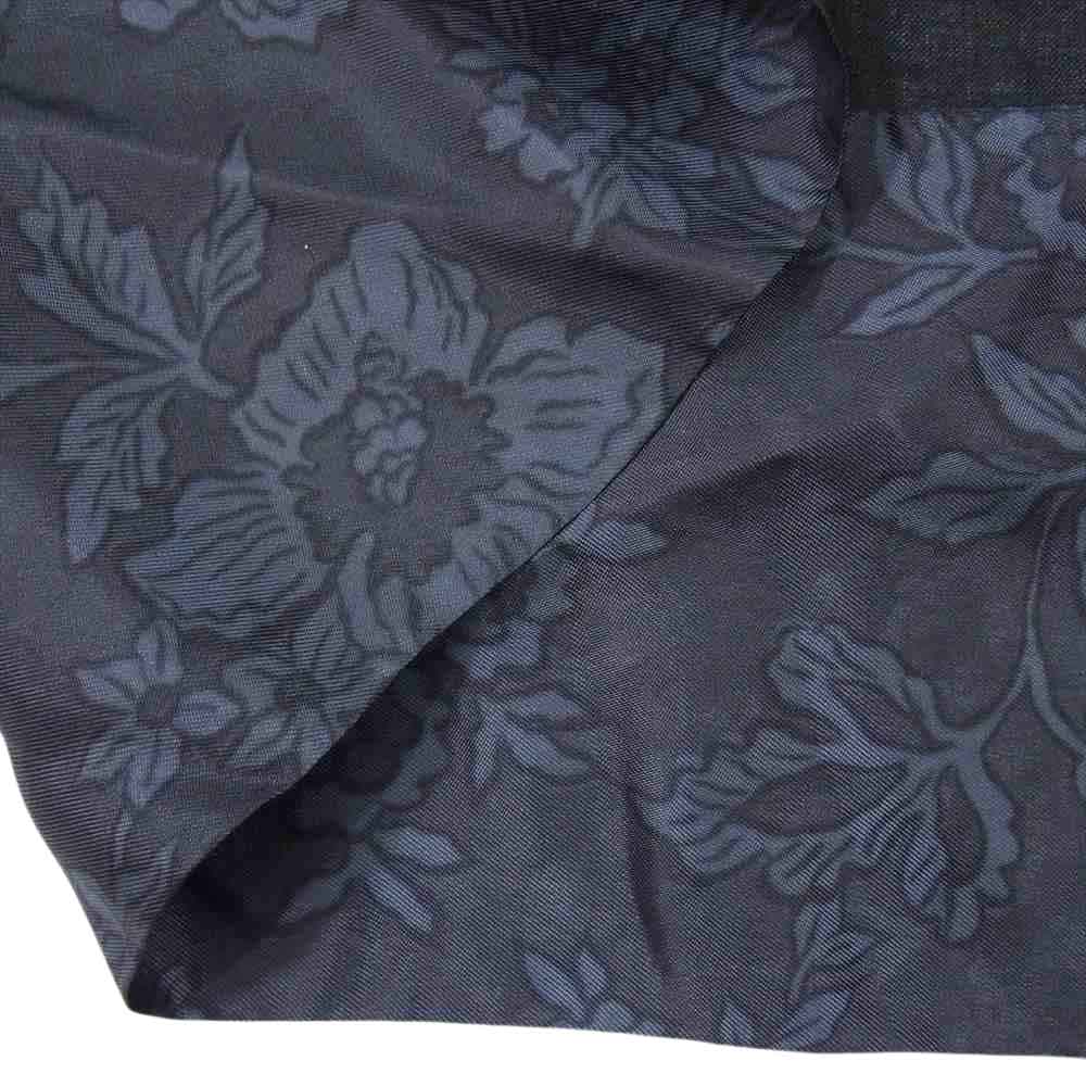 DRIES VAN NOTEN ドリスヴァンノッテン フラワー柄切替 変形 長袖 シャツ ブラック系 42【中古】