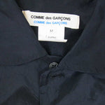 COMME des GARCONS コムデギャルソン S5B049 コムコム フランス製 丸襟 キュプラ 長袖 シャツ ブラック系 M【中古】