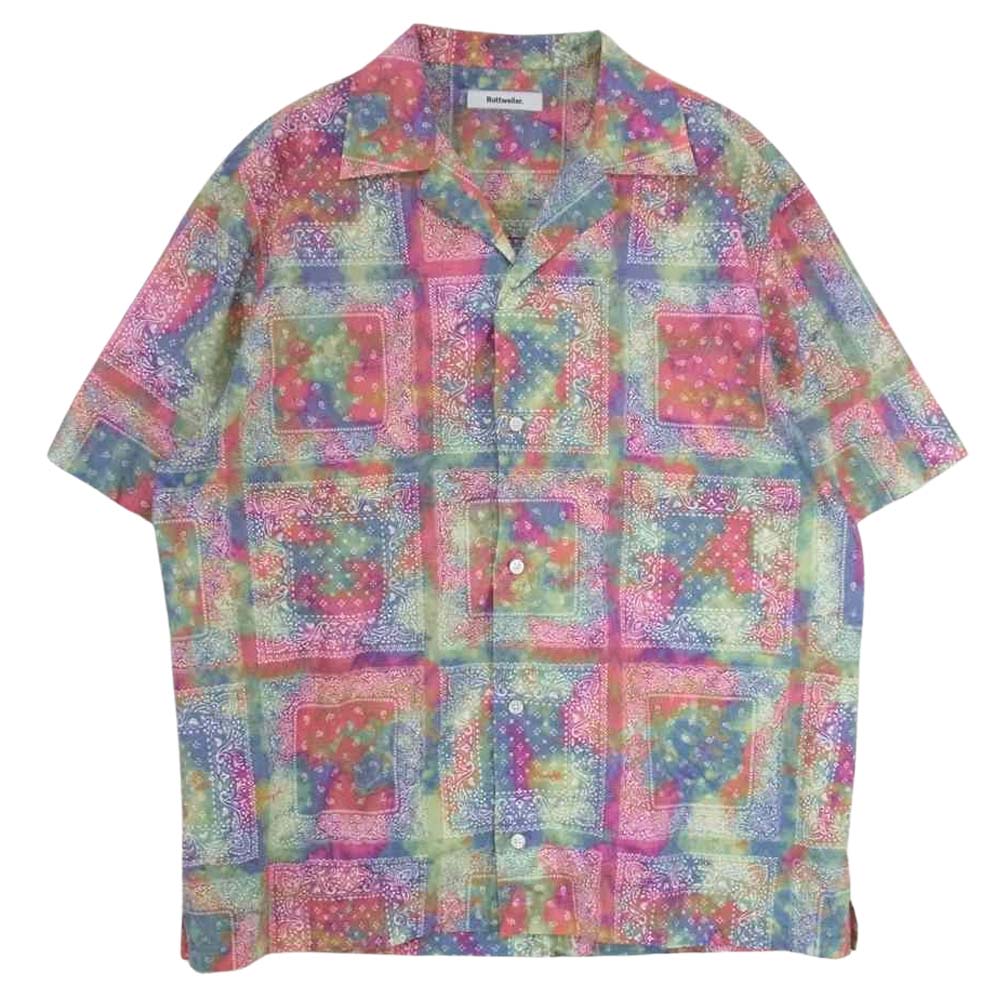 ROTTWEILER ロットワイラー 21SS DYED BANDANA S/S SHIRTS タイダイ染め バンダナ 半袖 シャツ マルチカラー系 L【中古】