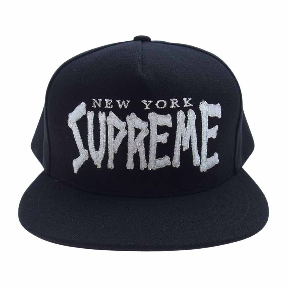 Supreme シュプリーム 21SS Bones Logo 5-Panel cap ブラック系【新古品】【未使用】【中古】
