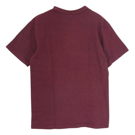 WAREHOUSE ウエアハウス フロッキー プリント Tシャツ エンジ系 S【中古】