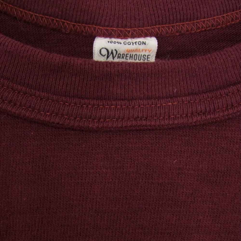 WAREHOUSE ウエアハウス フロッキー プリント Tシャツ エンジ系 S【中古】