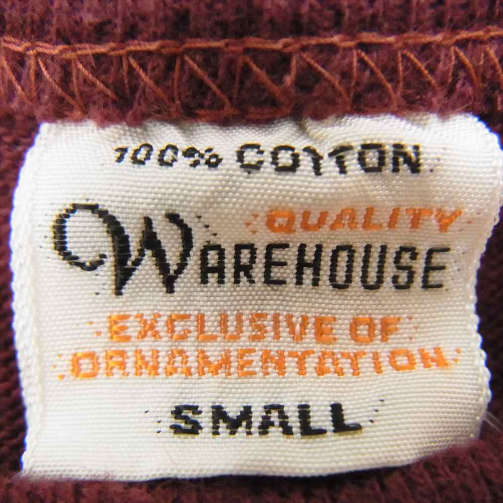WAREHOUSE ウエアハウス フロッキー プリント Tシャツ エンジ系 S【中古】