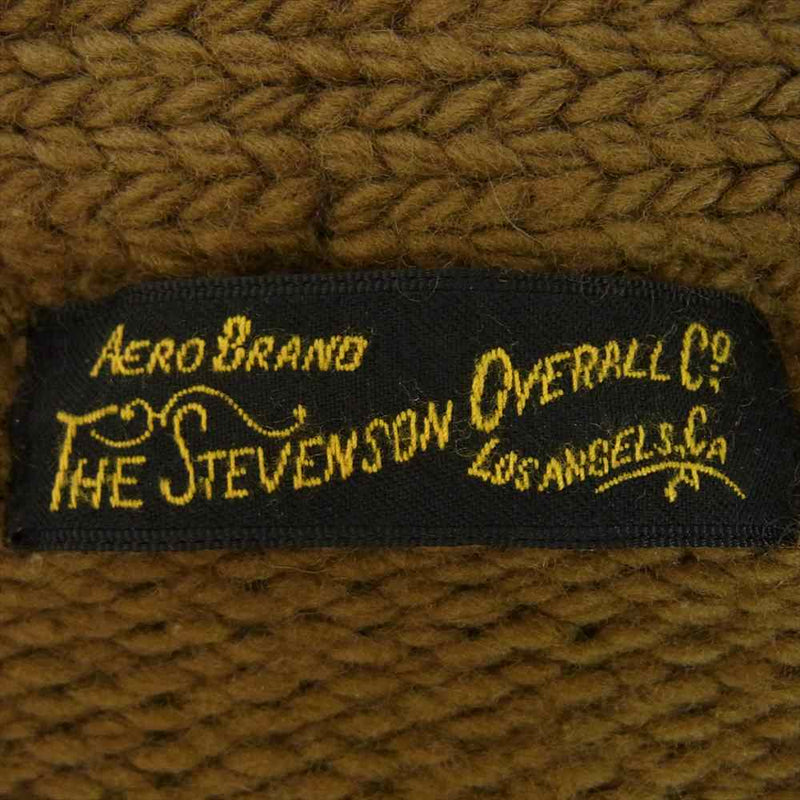 Stevenson Overall Co. スティーブンソンオーバーオール Vネック ボタン カーディガン カーキ系 S【中古】