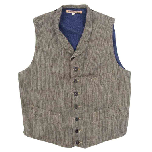 SUGAR CANE シュガーケーン SC12926 × Mister Freedom 12oz Gray Canvas EL GRINGO ベスト グレー系 36【中古】