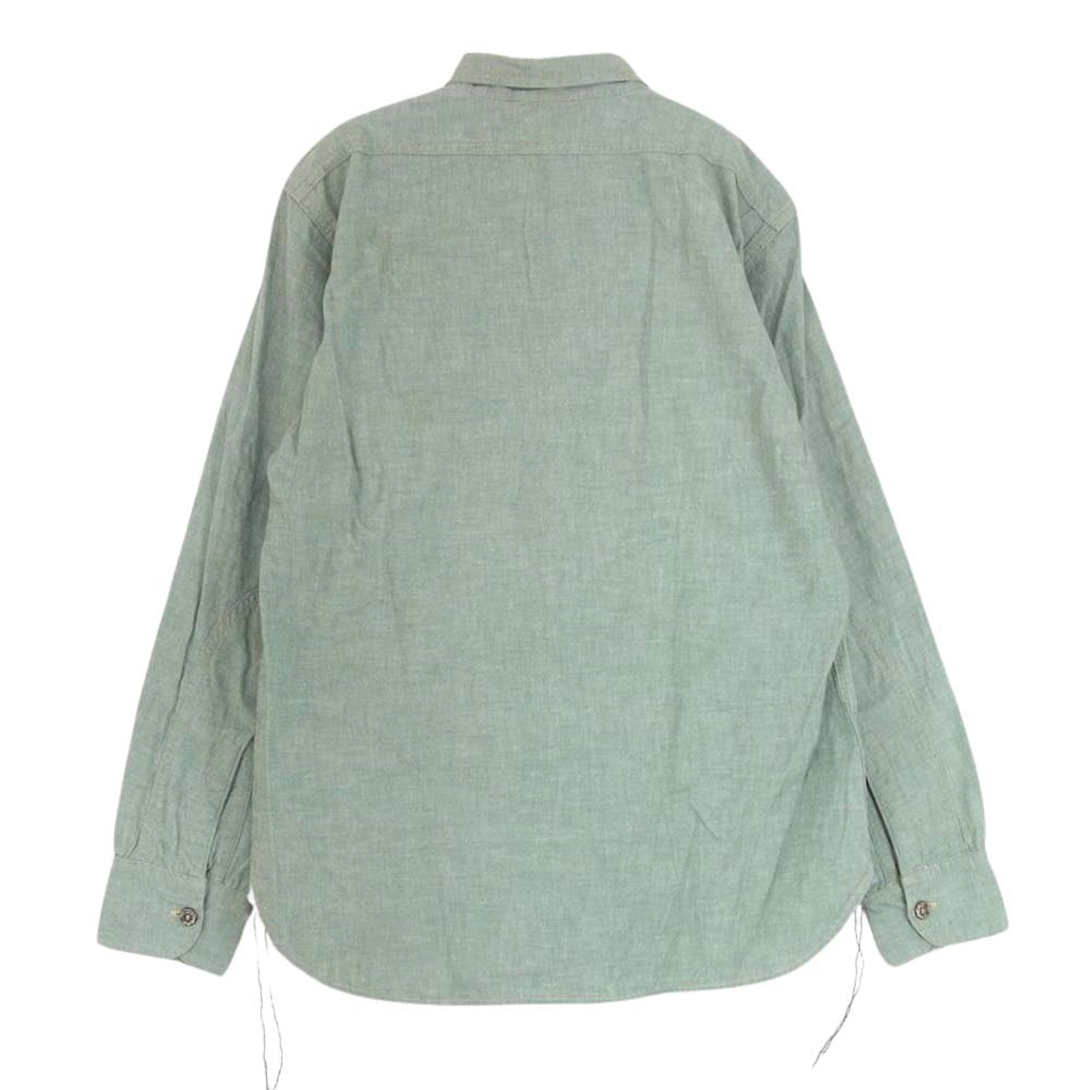 SUGAR CANE シュガーケーン × mister freedom ミスターフリーダム ワークシャツ グリーン系 S【中古】