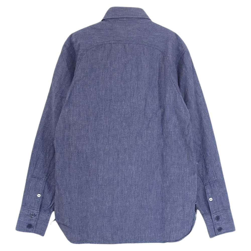 SUGAR CANE シュガーケーン × mister freedom ミスターフリーダム プルオーバー シャツ ブルー系 S【中古】