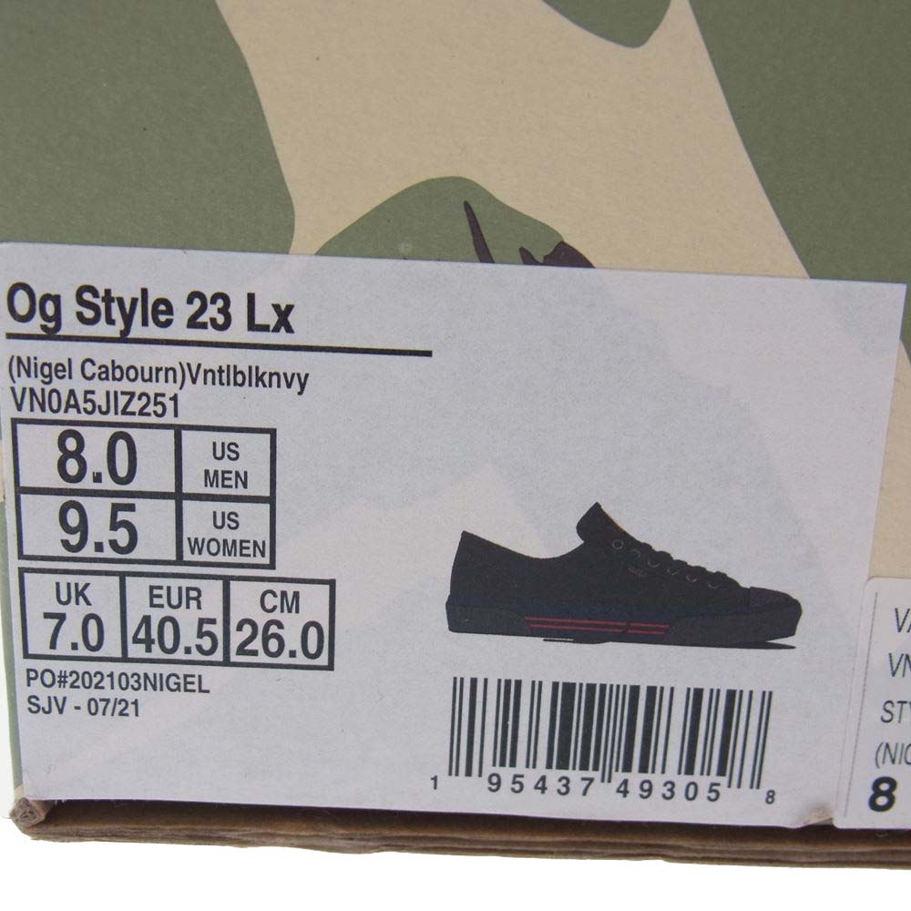 Nigel Cabourn ナイジェルケーボン VN0A5JIZ251 x Vans OG Style 24 LX
