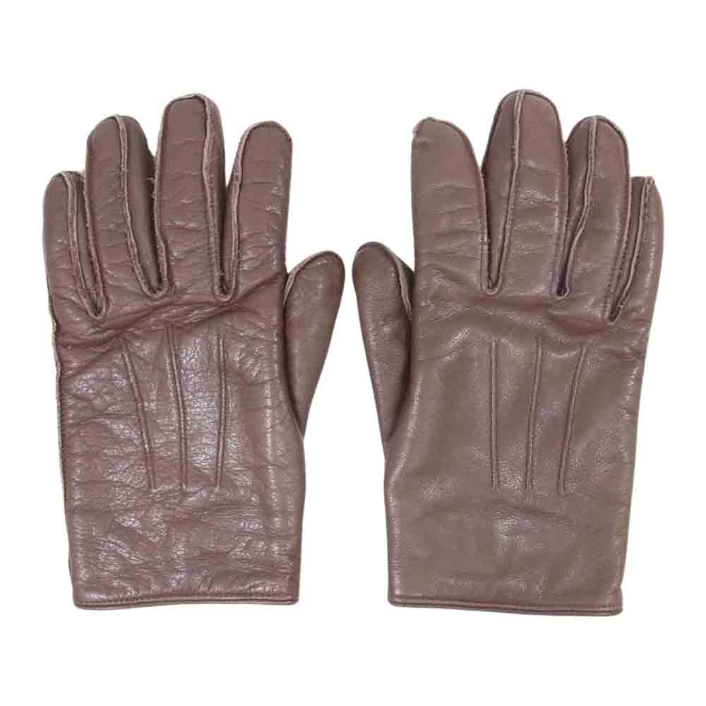 FREEWHEELERS フリーホイーラーズ SLIP-ON UTLITY GLOVES スリップオン レザー グローブ 手袋 ブラウン系 M【中古】