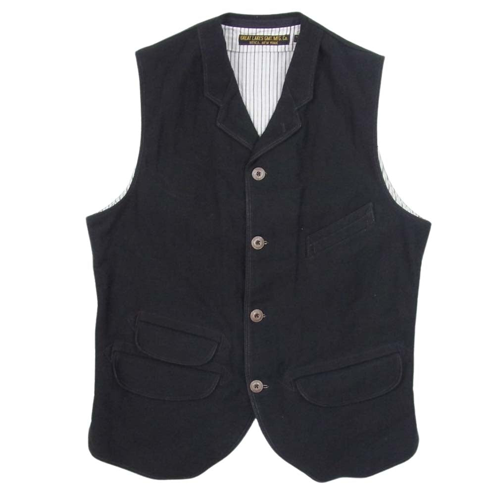 FREEWHEELERS フリーホイーラーズ JACKSON VEST ジャクソン ベスト ブラック系 38【中古】