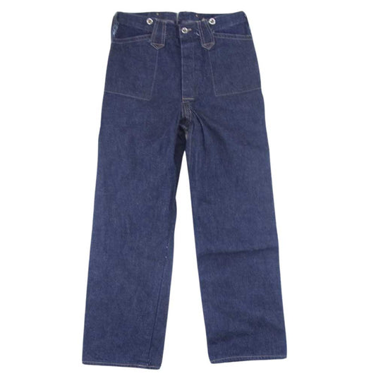 WAREHOUSE ウエアハウス DUCK DIGGER WAISTOVERALL シンチバック サスペンダーボタン デニム パンツ インディゴブルー系 30【中古】
