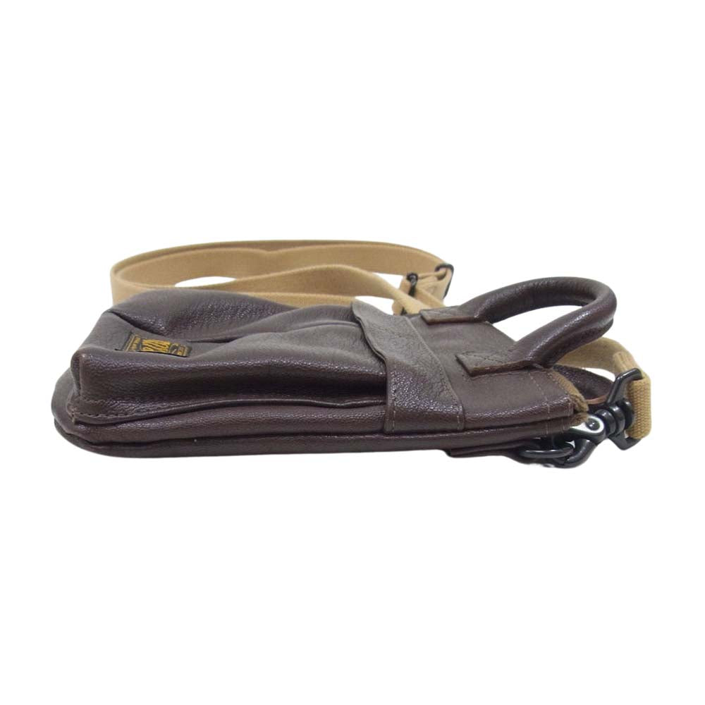 TOY'S McCOY トイズマッコイ LEATHER HELMET BAG MINI レザー ヘルメット バッグ ミニ ショルダー ブラウン系【中古】