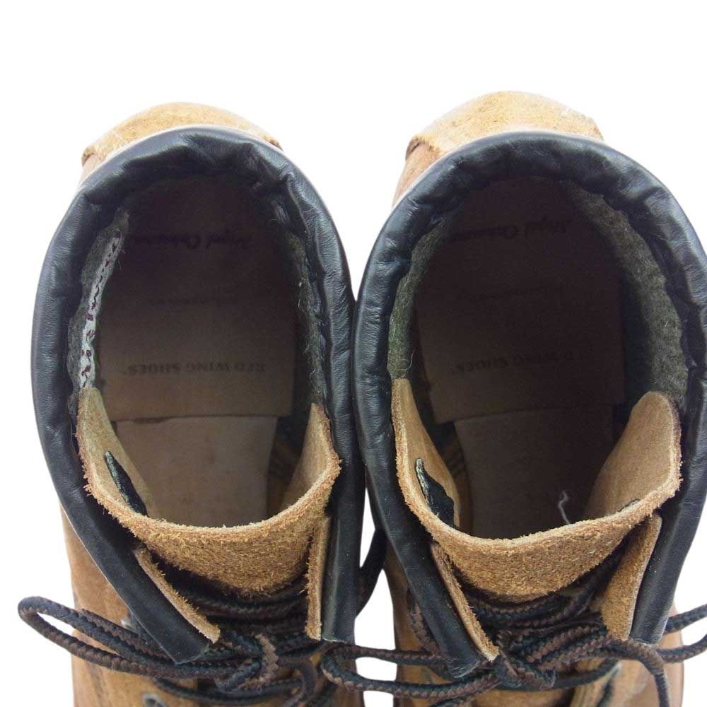 Nigel Cabourn ナイジェルケーボン 4619 × RED WING DR.MUNSON BOOTS レッドウィング マンソン ブーツ ライニング ハリスツィード ブラウン系 US7D【美品】【中古】