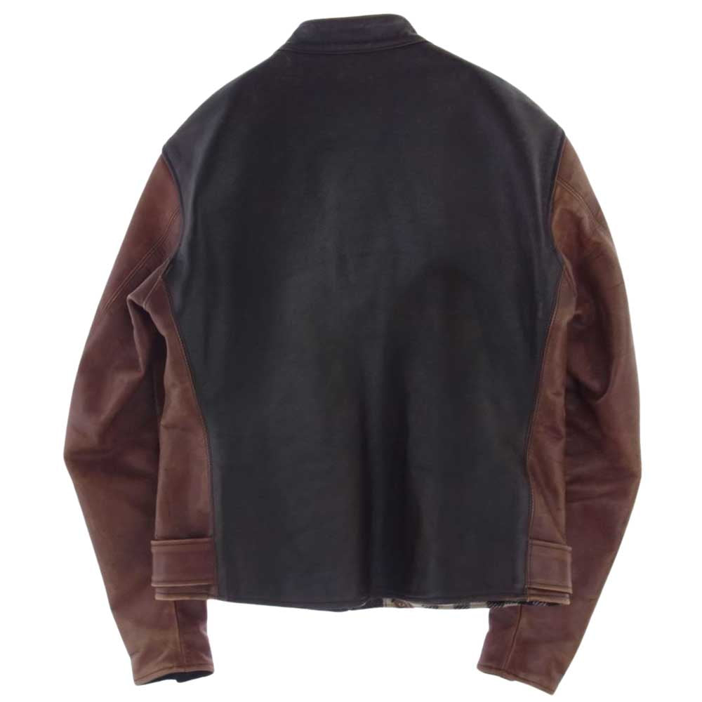 The REAL McCOY'S ザリアルマッコイズ JOE McCOY ホースハイド 2トーン シングル ライダース ブラウン系 36【中古】