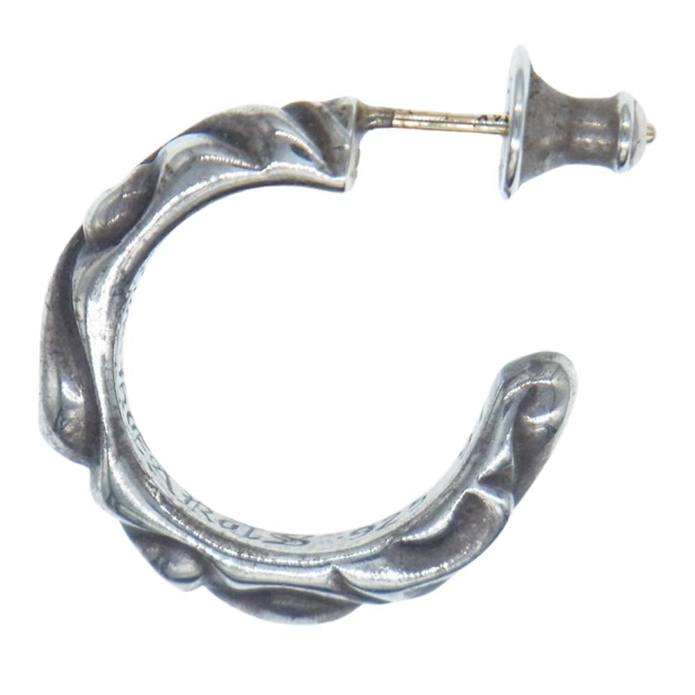 CHROME HEARTS クロムハーツ（原本無） HOOP SCROOL スクロール フープ ピアス シルバー系【中古】