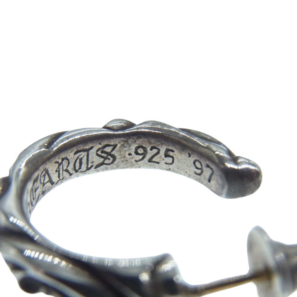CHROME HEARTS クロムハーツ（原本無） HOOP SCROOL スクロール フープ ピアス シルバー系【中古】