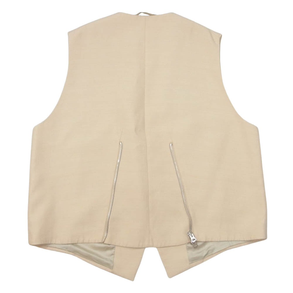 ACNE STUDIOS アクネストゥディオズ FN-WN-SUIT000161 AH0083 バックジップ オーバーサイズ ベスト ベージュ系 34【中古】
