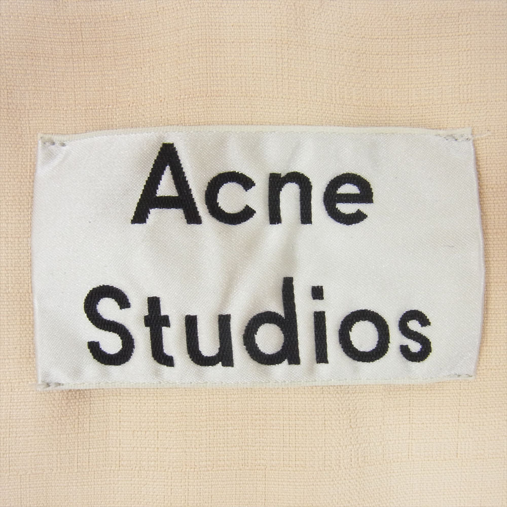 ACNE STUDIOS アクネストゥディオズ FN-WN-SUIT000161 AH0083 バックジップ オーバーサイズ ベスト ベージュ系 34【中古】