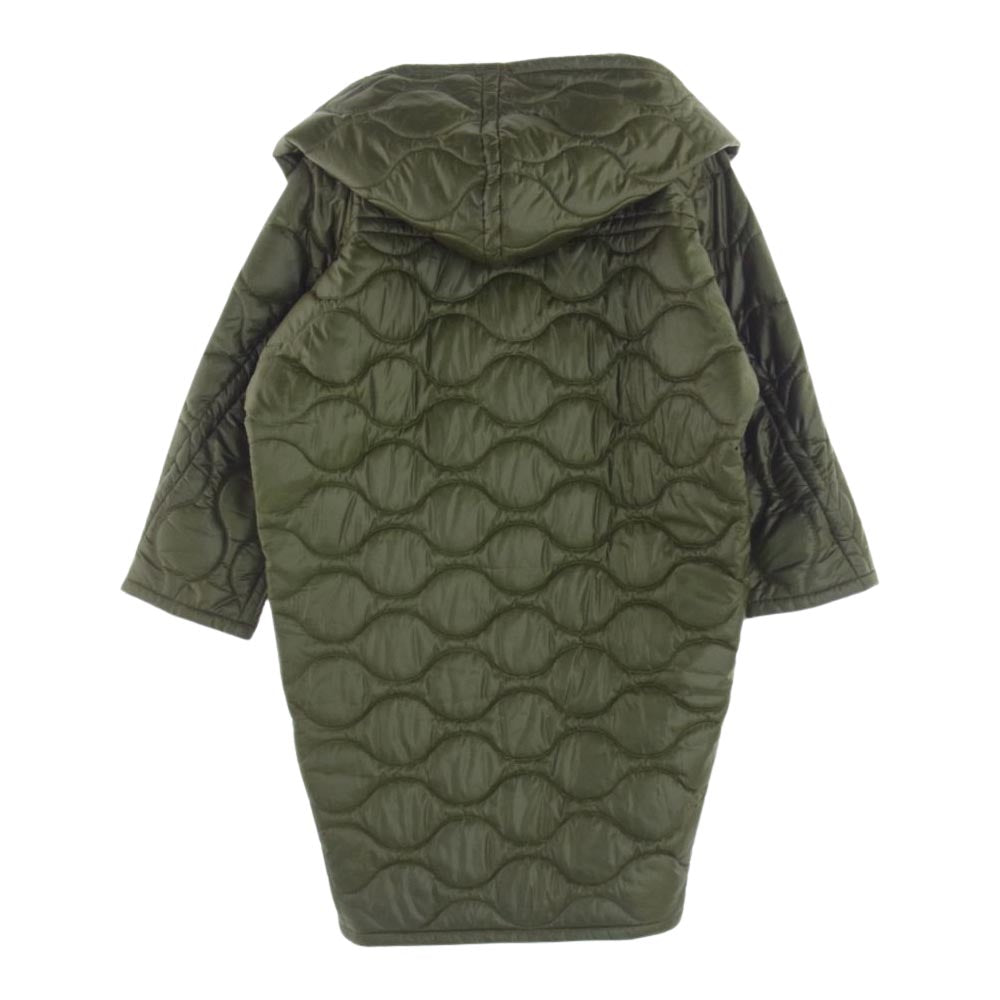 ジュンミカミ Quilted Coat キルティング ロング コート カーキ系【中古】