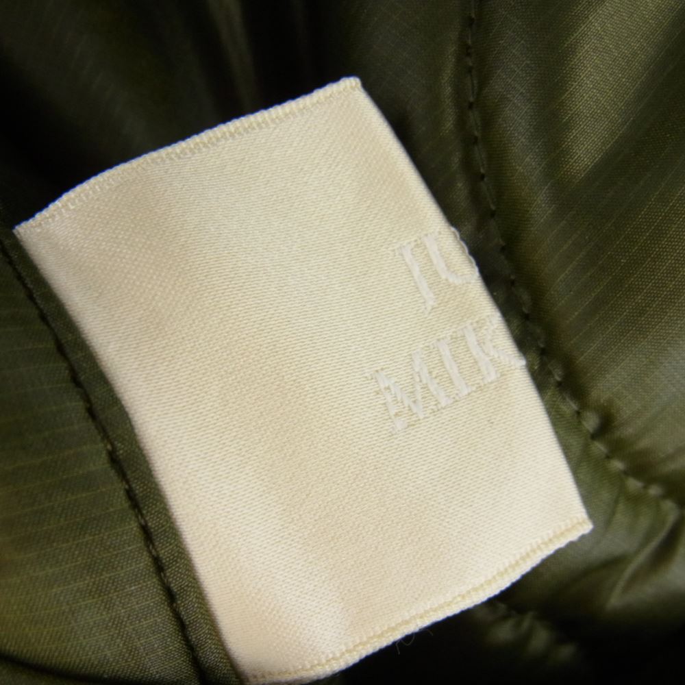 ジュンミカミ Quilted Coat キルティング ロング コート カーキ系【中古】